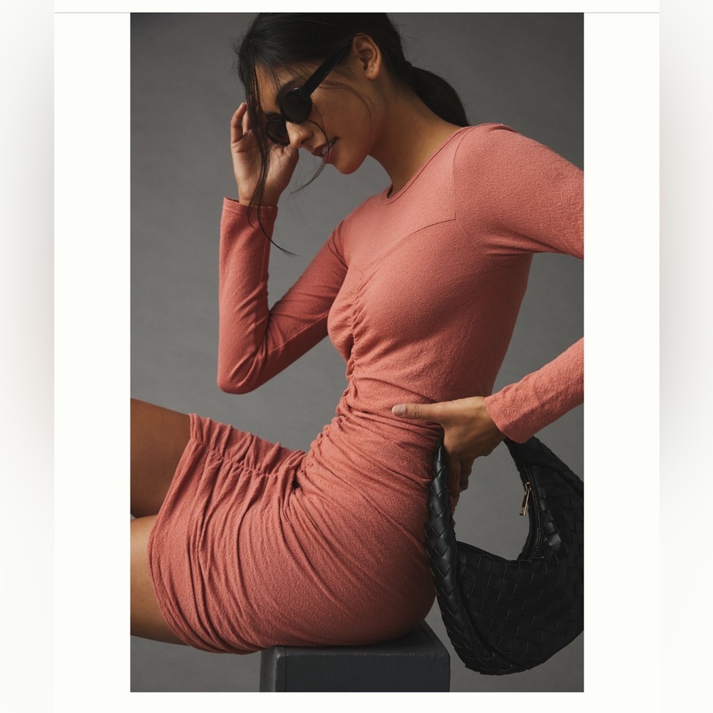 Sundry Ruched sweetheart dress